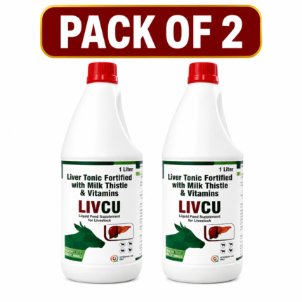 LIVCU Liver Tonic for Livestock – Pack of 2 (1 Liter Each)